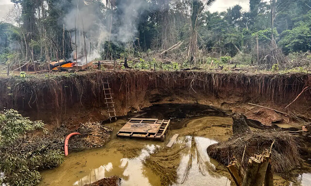 Garimpo ilegal na Amazônia cresceu 361% de 2016 a 2022