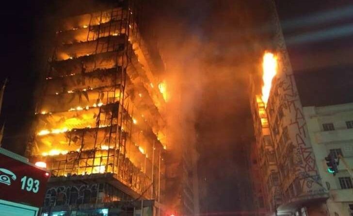 Bombeiros atualizam para 34 número de desaparecidos em incêndio de SP
