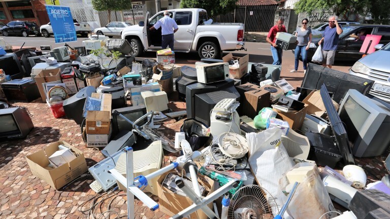 Prefeitura recolhe mais de uma tonelada de resíduos eletrônicos