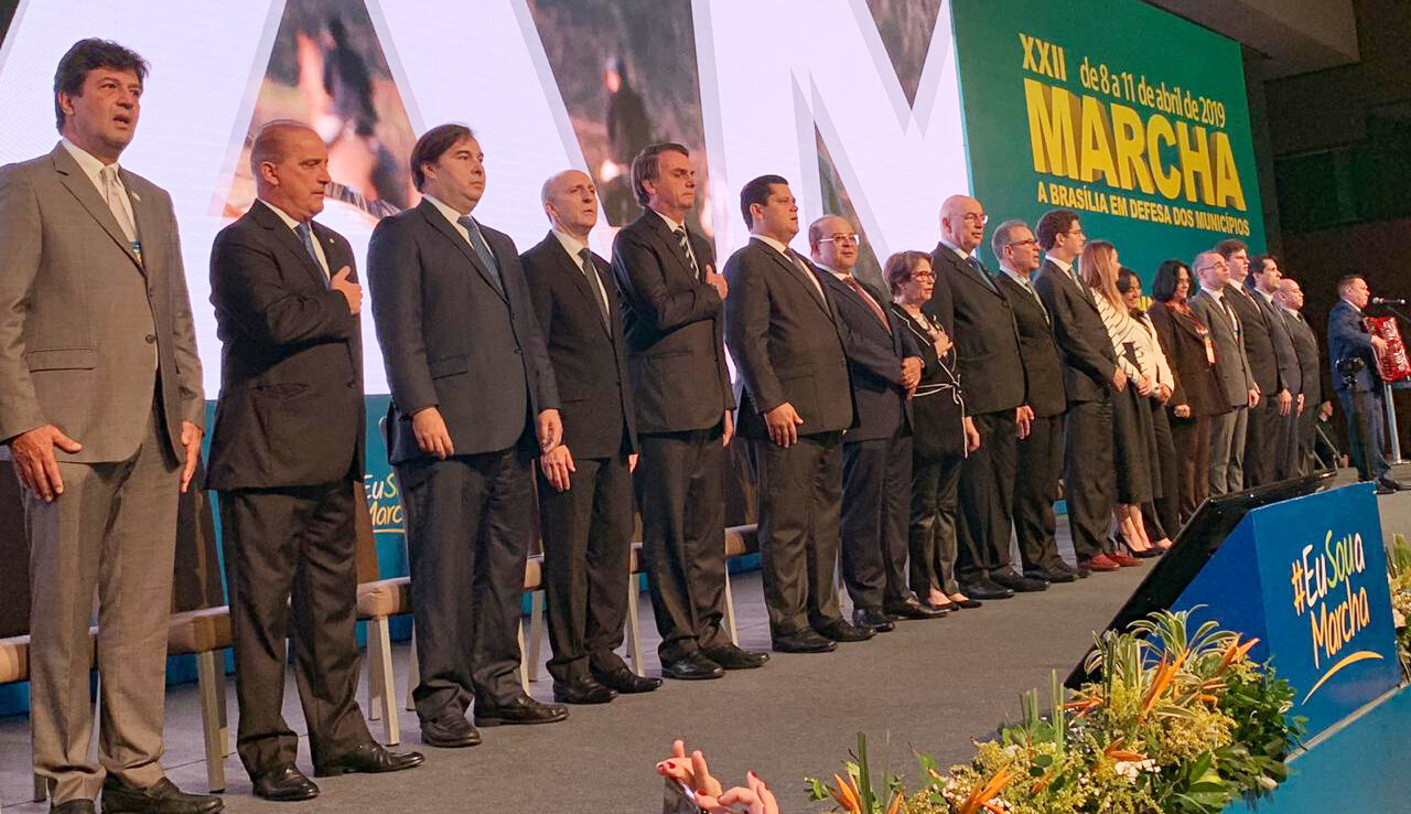 Presidente Jair Bolsonaro abre XXII Marcha dos prefeitos à Brasília