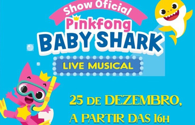 Cidade do Natal receberá espetáculo Baby Shark no dia 25 de dezembro