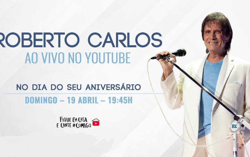Roberto Carlos comemora 79 anos em live pelo Youtube neste domingo